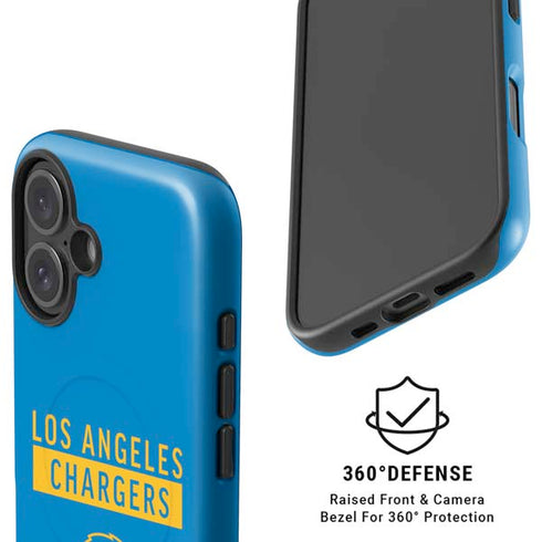 NFL Los Angeles Chargers Blue Performance Series iPhone 16 Plus Magsafe Impact Case